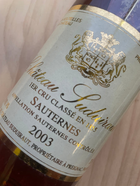Château Suduiraut 2003 halves