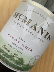 McManis Family Vineyards Pinot Noir 2024