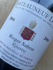 Roger Sabon Châteauneuf du Pape Réserve 2004