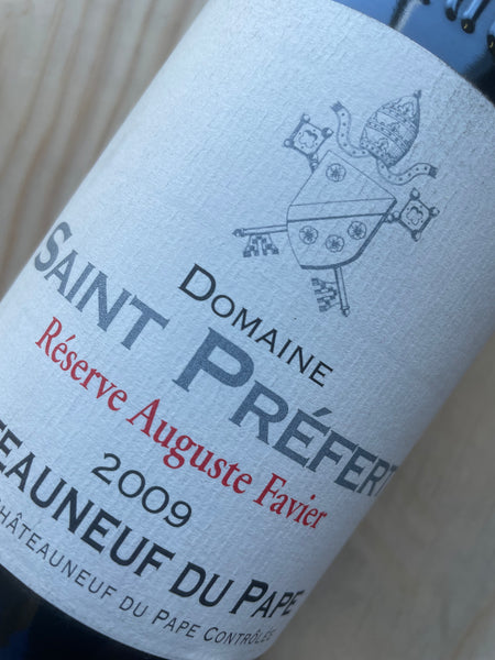 Saint Préfert Châteauneuf du Pape Réserve Auguste Favier 2009