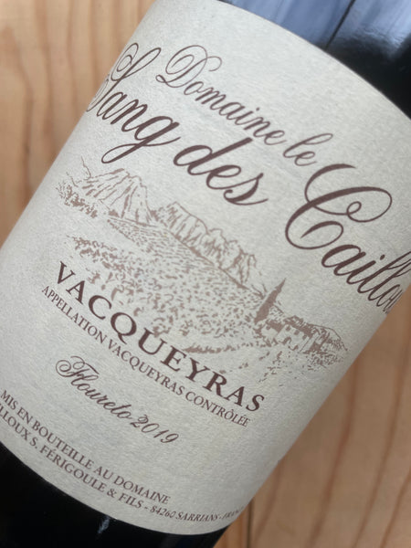 Domaine le Sang des Cailloux Vacqueyras Floureto 2019